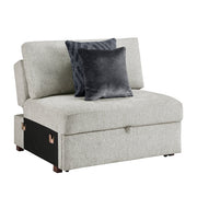 8548GY*5SC15ACLA 4-Piece Sectional with Reversible Chaise, Pull-out Bed, Hidden Storage and Click Motion Back - 8548GY*5SC15ACLA