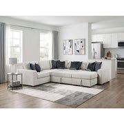 8548GY*5SC15ACLA 4-Piece Sectional with Reversible Chaise, Pull-out Bed, Hidden Storage and Click Motion Back - 8548GY*5SC15ACLA