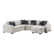 8548GY*5SC15ACLA 4-Piece Sectional with Reversible Chaise, Pull-out Bed, Hidden Storage and Click Motion Back - 8548GY*5SC15ACLA