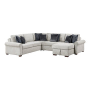 8548GY*5SC15ACLA4 4-Piece Sectional with Reversible Chaise, Pull-out Bed, Hidden Storage and Click Motion Back - 8548GY*5SC15ACLA4