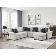 8548GY*5SC15ACLA4 4-Piece Sectional with Reversible Chaise, Pull-out Bed, Hidden Storage and Click Motion Back - 8548GY*5SC15ACLA4