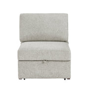 8548GY*5SCACCLA2 (5)4-Piece Sectional with Reversible Chaise, Pull-out Bed, Hidden Storage and Click Motion Back - 8548GY*5SCACCLA2