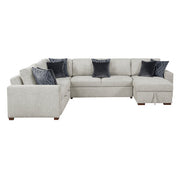 8548GY*5VC2ACR2ACLA 4-Piece Sectional with Reversible Chaise, Pull-out Bed and Hidden Storage - 8548GY*5VC2ACR2ACLA