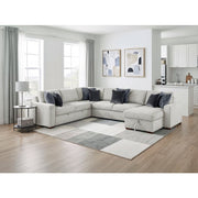 8548GY*5VC2ACR2ACLA 4-Piece Sectional with Reversible Chaise, Pull-out Bed and Hidden Storage - 8548GY*5VC2ACR2ACLA
