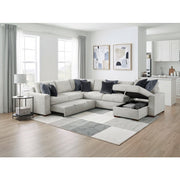 8548GY*5VC2ACR2ACLA 4-Piece Sectional with Reversible Chaise, Pull-out Bed and Hidden Storage - 8548GY*5VC2ACR2ACLA