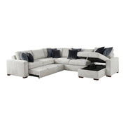 8548GY*5VC2ACR2ACLA 4-Piece Sectional with Reversible Chaise, Pull-out Bed and Hidden Storage - 8548GY*5VC2ACR2ACLA