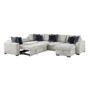 8548GY*5VC2ACR2ACLA 4-Piece Sectional with Reversible Chaise, Pull-out Bed and Hidden Storage - 8548GY*5VC2ACR2ACLA