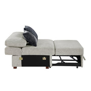 8548GY*6SC15ACLA 5-Piece Sectional with Reversible Chaise, Pull-out Bed, Hidden Storage and Click Motion Back - 8548GY*6SC15ACLA