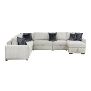8548GY*6SC15ACLA 5-Piece Sectional with Reversible Chaise, Pull-out Bed, Hidden Storage and Click Motion Back - 8548GY*6SC15ACLA