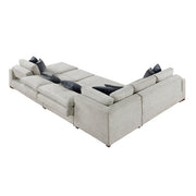 8548GY*6SC15ACLA 5-Piece Sectional with Reversible Chaise, Pull-out Bed, Hidden Storage and Click Motion Back - 8548GY*6SC15ACLA