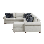 8548GY*6SC15ACLA4 5-Piece Sectional with Reversible Chaise, Pull-out Bed, Hidden Storage and Click Motion Back - 8548GY*6SC15ACLA4