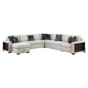 8548GY*6SCACCLA2 5-Piece Sectional with Reversible Chaise, Pull-out Bed, Hidden Storage and Click Motion Back - 8548GY*6SCACCLA2
