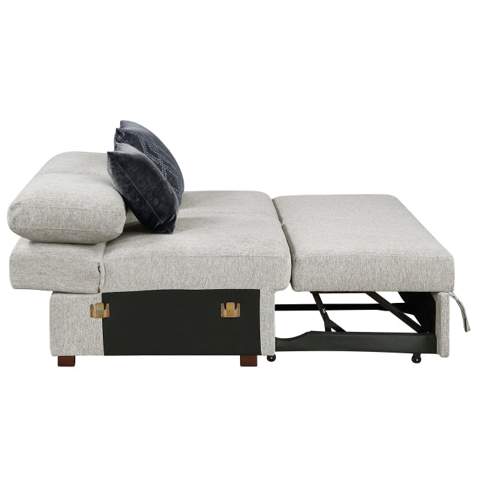 8548GY*6SCACCLA2 5-Piece Sectional with Reversible Chaise, Pull-out Bed, Hidden Storage and Click Motion Back - 8548GY*6SCACCLA2