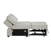 8548GY*6SCACCLA2 5-Piece Sectional with Reversible Chaise, Pull-out Bed, Hidden Storage and Click Motion Back - 8548GY*6SCACCLA2