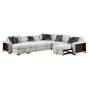 8548GY*6SCACCLA2 5-Piece Sectional with Reversible Chaise, Pull-out Bed, Hidden Storage and Click Motion Back - 8548GY*6SCACCLA2