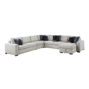 8548GY*6VC2ACR2ACLACA (6)5-Piece Sectional with Reversible Chaise, Pull-out Bed and Hidden Storage - 8548GY*6VC2ACR2ACLACA