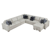 8548GY*6VC2ACR2ACLACA (6)5-Piece Sectional with Reversible Chaise, Pull-out Bed and Hidden Storage - 8548GY*6VC2ACR2ACLACA