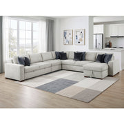 8548GY*6VC2ACR2ACLACA (6)5-Piece Sectional with Reversible Chaise, Pull-out Bed and Hidden Storage - 8548GY*6VC2ACR2ACLACA