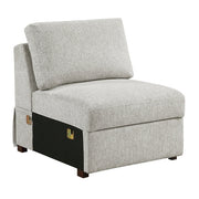 8548GY*6VCCR22AACA (6)5-Piece Sectional with Convertible and Reversible Chaise,  Hidden Storage, Click Motion Back - 8548GY*6VCCR22AACA
