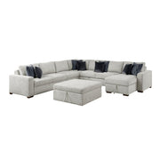 8548GY*7VC2ACR2ACLACAOT 6-Piece Sectional with Reversible Chaise, Pull-out Bed and Ottoman - 8548GY*7VC2ACR2ACLACAOT