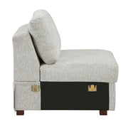 8548GY*7VC2ACR2ACLACAOT 6-Piece Sectional with Reversible Chaise, Pull-out Bed and Ottoman - 8548GY*7VC2ACR2ACLACAOT