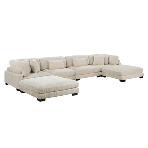 8555BE*2CR2AC2OT (6)6-Piece Modular Sectional with Ottomans - 8555BE*2CR2AC2OT