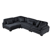 8555BK*4SC (4)4-Piece Modular Sectional - 8555BK*4SC