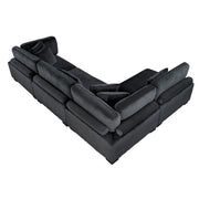 8555BK*4SC (4)4-Piece Modular Sectional - 8555BK*4SC