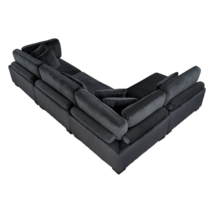 8555BK*4SC (4)4-Piece Modular Sectional - 8555BK*4SC