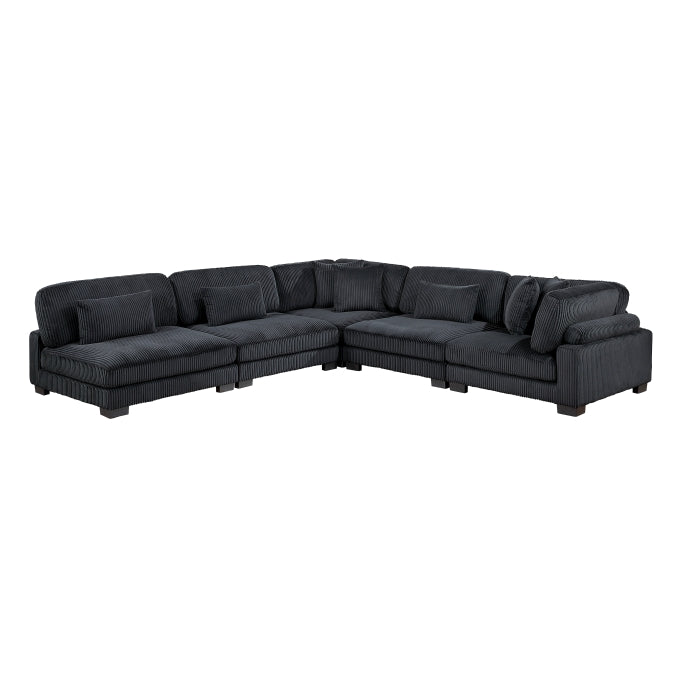 8555BK*5SC (5)5-Piece Modular Sectional - 8555BK*5SC
