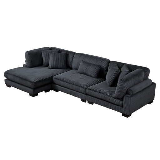 8555BK*CRACVC (3)3-Piece Modular Sectional with Reversible Chaise - 8555BK*CRACVC