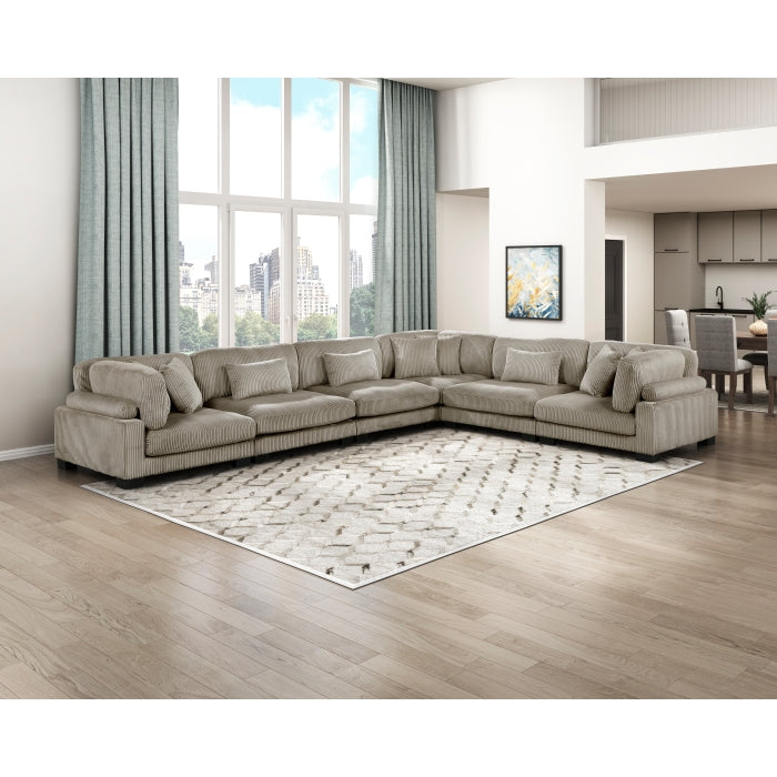 8555GB*3CR3AC (6)6-Piece Modular Sectional - 8555GB*3CR3AC
