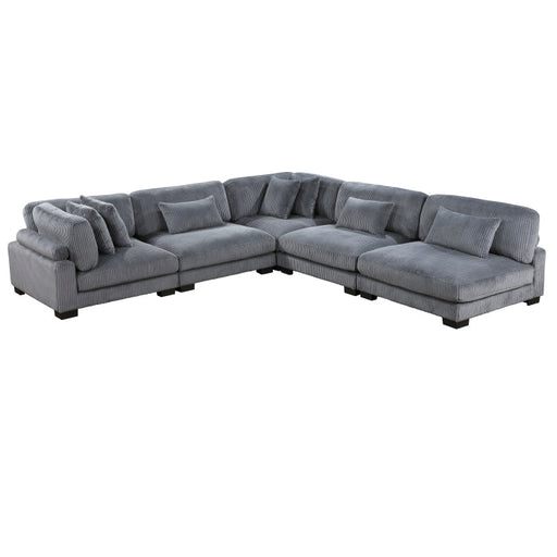 8555GY*5SC (5)5-Piece Modular Sectional - 8555GY*5SC
