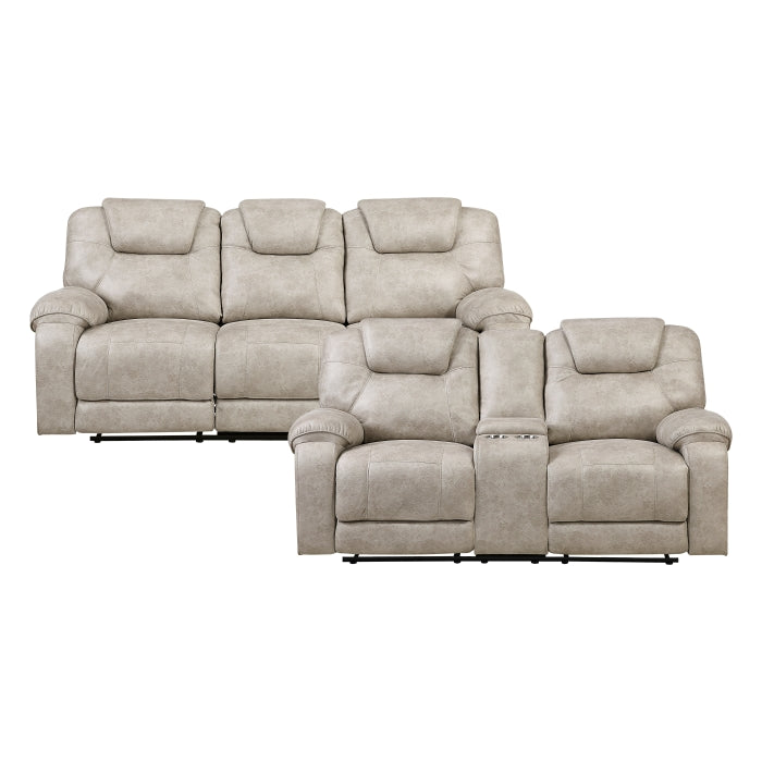 8560PT*2 2pc Set: Sofa, Love - 8560PT*2