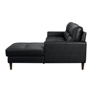 8566BLK*SC 2-Piece Sectional with Right Chaise - 8566BLK*SC