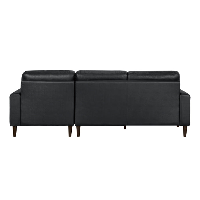 8566BLK*SC 2-Piece Sectional with Right Chaise - 8566BLK*SC