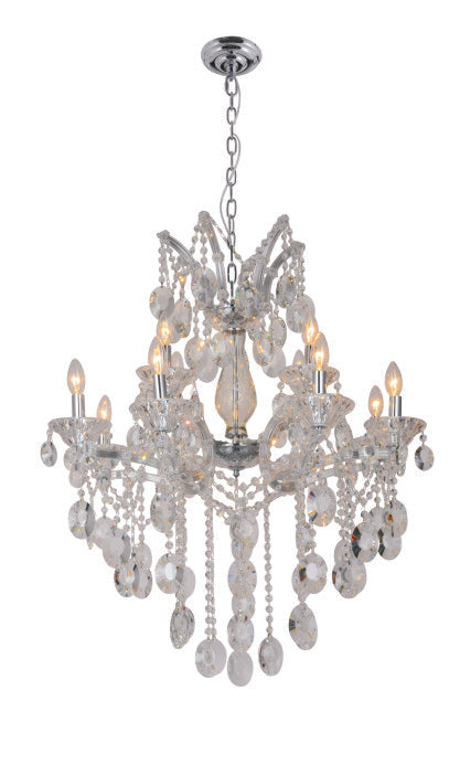 86045W30CC-914C 30X30 12 LIGHT  CLEAR CHROME - 210000004579