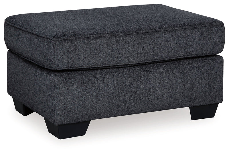 Altari Sofa, Loveseat, Chair and Ottoman in Slate from Ashley - Lara Furniture