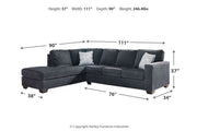 Altari Slate 2-Piece Sectional with Chaise -  Ashley - Lara Furniture