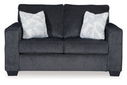 Altari Slate Sofa, Loveseat and Chair from Ashley - Lara Furniture