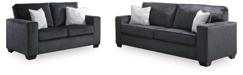 Altari Slate Sofa, Loveseat and Chair from Ashley - Lara Furniture