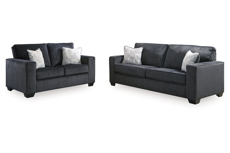 Altari Slate Sofa, Loveseat and Chair from Ashley - Lara Furniture