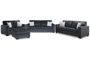 Altari Slate Sofa Sleeper, Sofa, Loveseat, and Ottoman -  Ashley - Lara Furniture