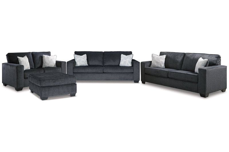 Altari Slate Sofa Sleeper, Sofa, Loveseat, and Ottoman -  Ashley - Lara Furniture