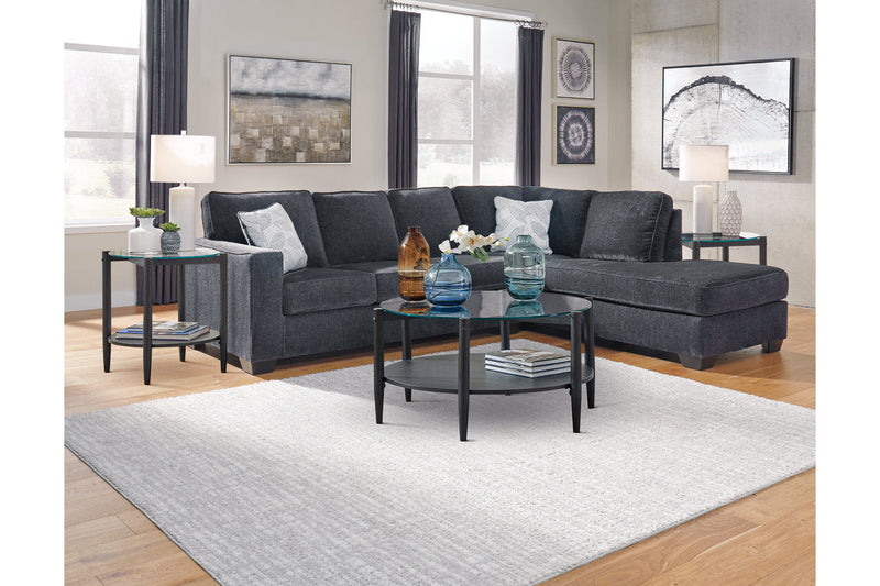 Altari Slate 2-Piece Sectional with Chaise -  Ashley - Lara Furniture