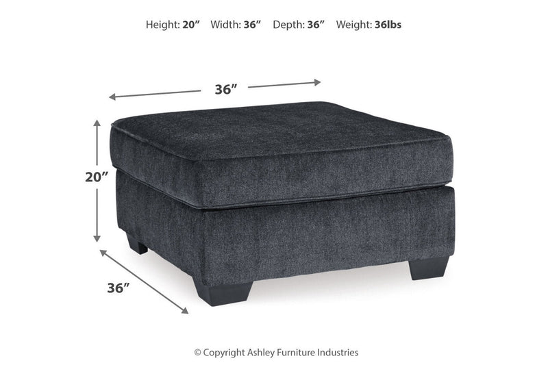 Altari Slate Chair and Ottoman -  Ashley - Lara Furniture