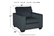Altari Slate Sofa, Loveseat and Chair from Ashley - Lara Furniture