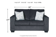 Altari Slate Sofa, Loveseat and Chair from Ashley - Lara Furniture