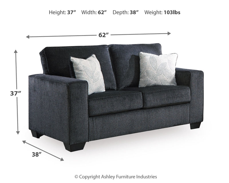 Altari Slate Sofa, Loveseat and Chair from Ashley - Lara Furniture
