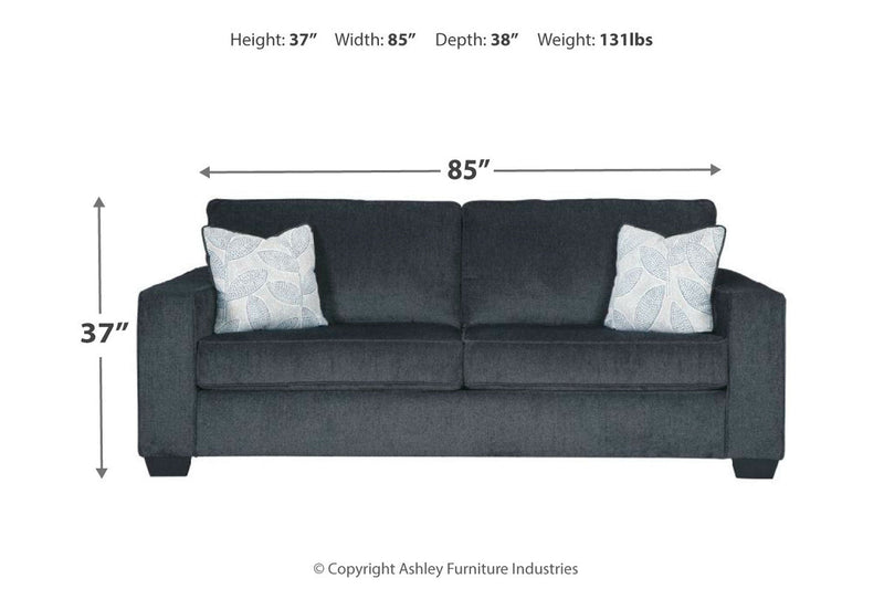 Altari Slate Sofa Sleeper, Sofa, Loveseat, and Ottoman -  Ashley - Lara Furniture